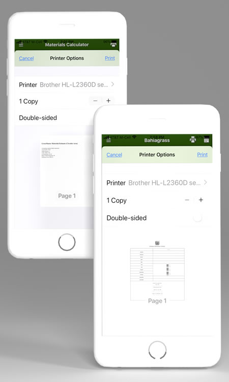 Lawn Schedule Chart App for iPhone and Android