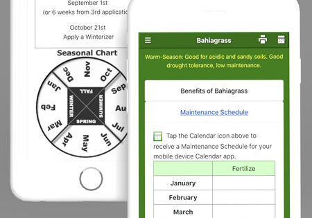 Lawn Maintenance Schedule App for iPhone and Android