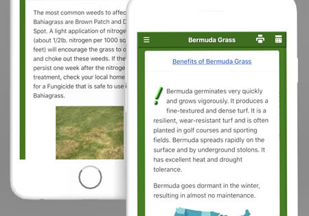 Lawn Care App for iPhone and Android with Disease Control